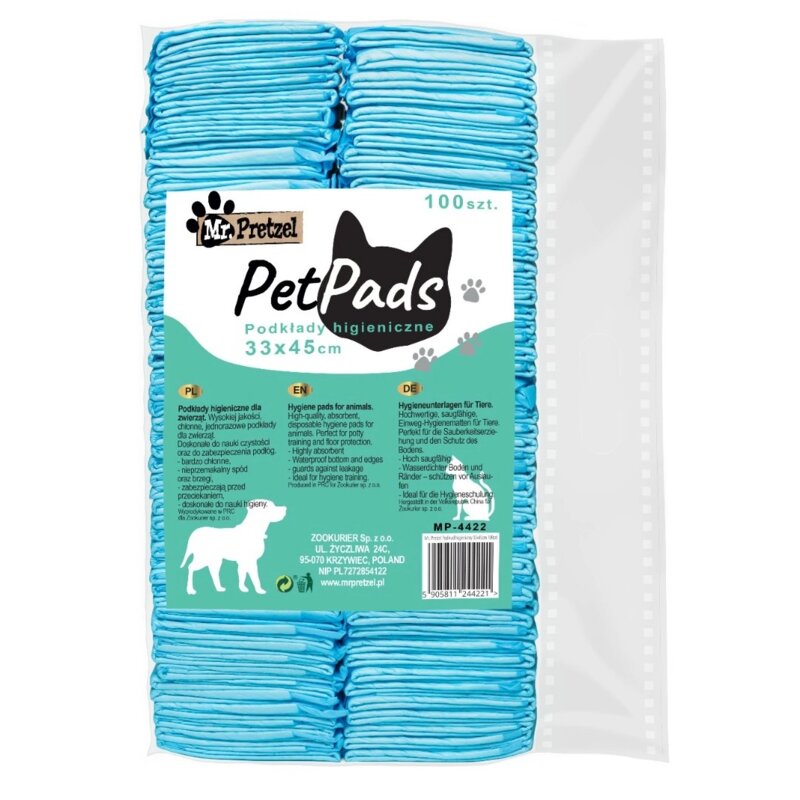 Podkłady higieniczne MR. PRETZEL MP-4422 33 x 45 cm (100 sztuk)