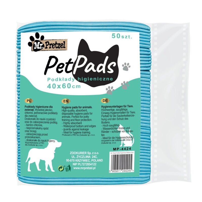 Podkłady higieniczne MR. PRETZEL MP-4424 40 x 60 cm (50 sztuk)