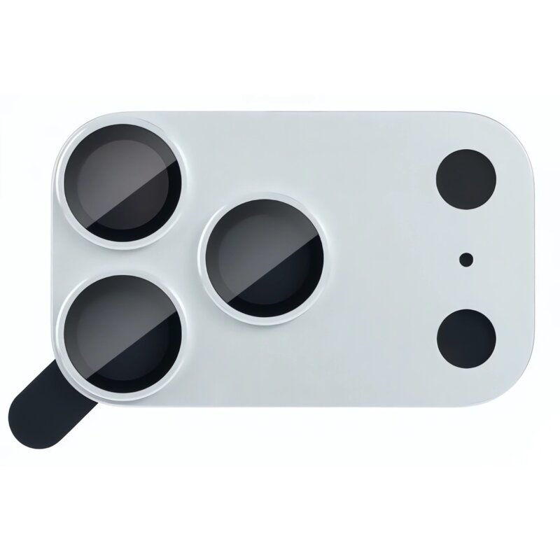 Nakładka na obiektyw MOCOLL 360 do Apple iPhone 17 Pro Srebrny