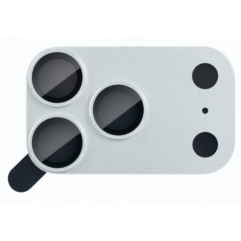 Nakładka na obiektyw MOCOLL 360 do Apple iPhone 17 Pro Max Srebrny