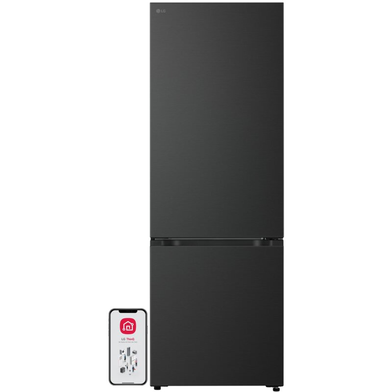 LG GBBW322CEV Funkcje AI Zero Clearance Pełny No Frost 203cm Komora świeżości Zdalne sterowanie Ciemny grafit stal