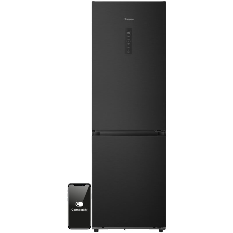 Lodówka HISENSE RB3K330SEFE No frost 185.6 cm Czarna