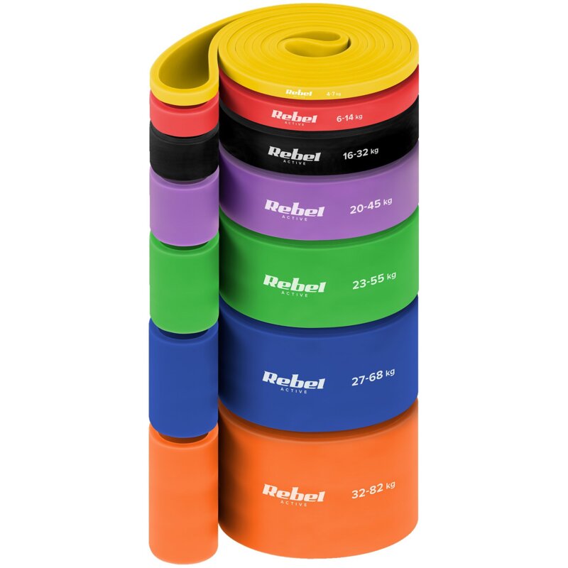 Zestaw gum do ćwiczeń REBEL ACTIVE RBA-3001-S7
