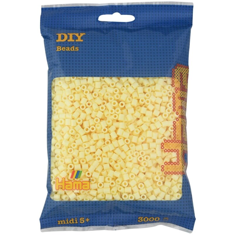 Zestaw kreatywny HAMA Midi 3000 koralików w torebce 015-201-02 Jasnożółty