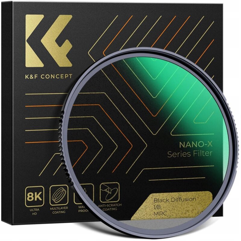 Filtr dyfuzyjny K&F CONCEPT KF01.1493 Black Diffusion 1/8 (82 mm)