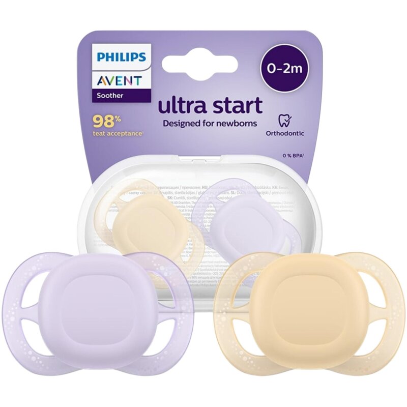 Smoczek PHILIPS Avent Ultra Start SCF075/11 (2 sztuki)