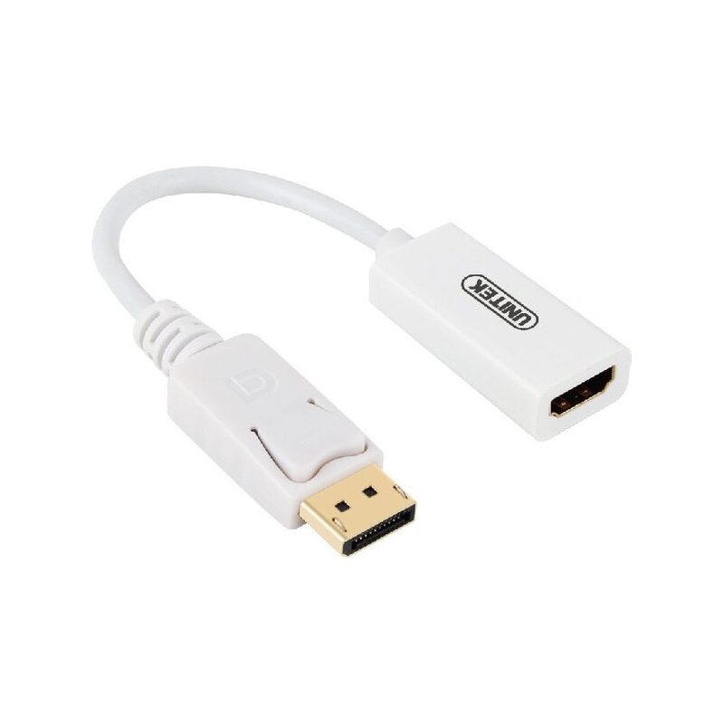 Unitek Adapter DisplayPort - HDMI 4K; Y-6332 BIAŁY