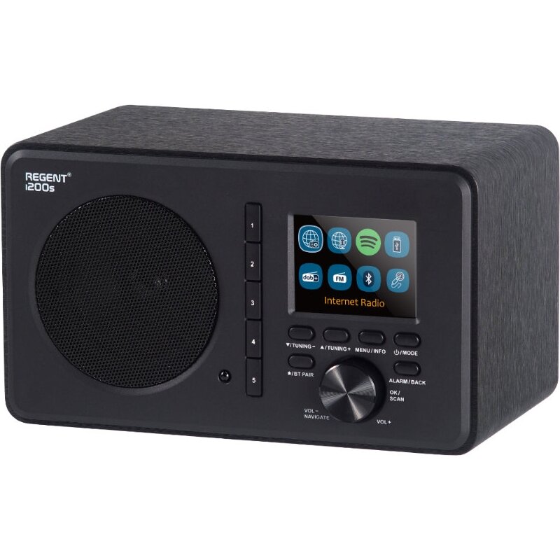 Radio FERGUSON Regent i200s Internetowe, Spotify Connect Czarny