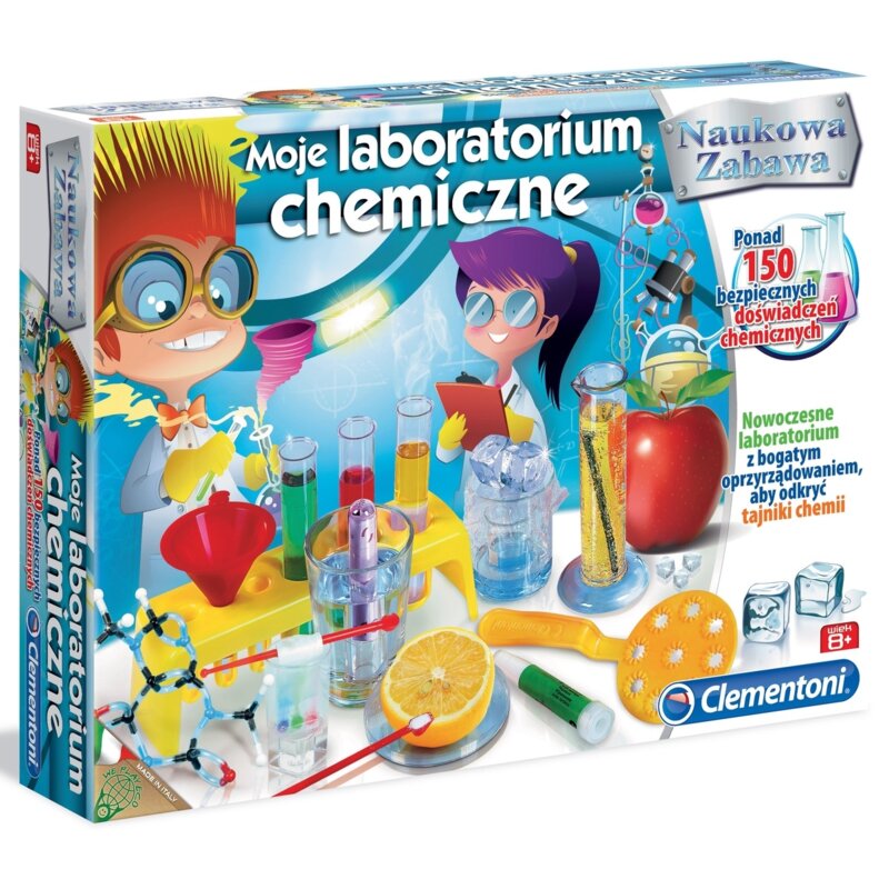 Zestaw kreatywny CLEMENTONI Naukowa zabawa Moje laboratorium chemiczne 60250
