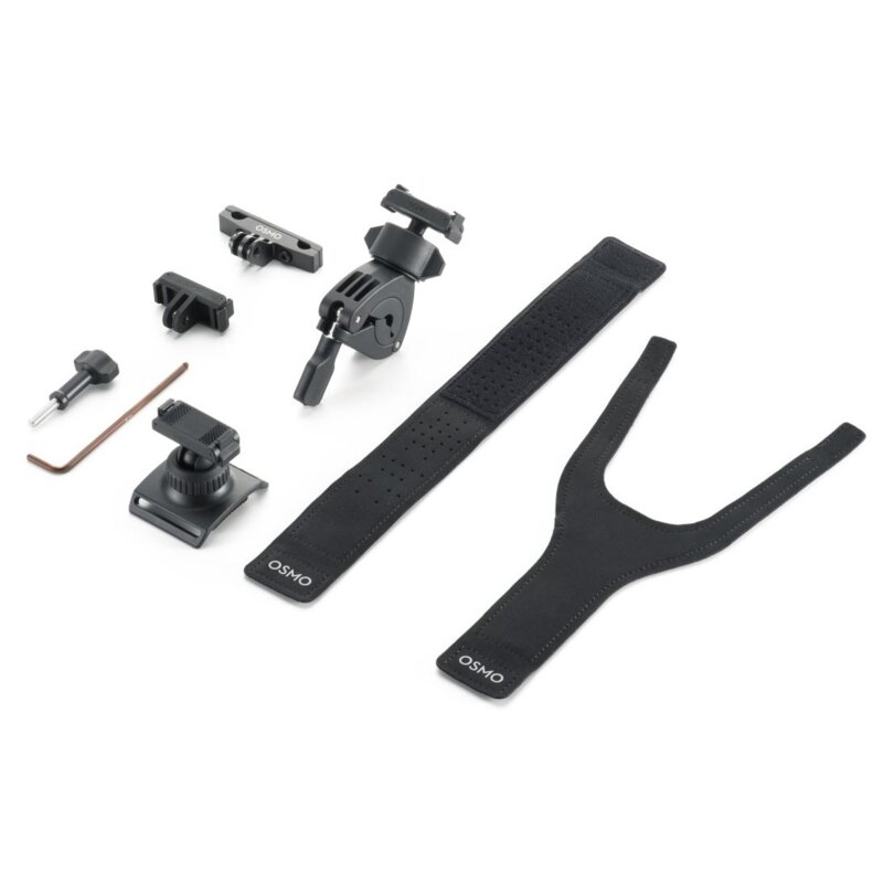 Zestaw akcesoriów rowerowych DJI Osmo z dwukierunkowym adapterem systemem szybkiego montażu Czarny