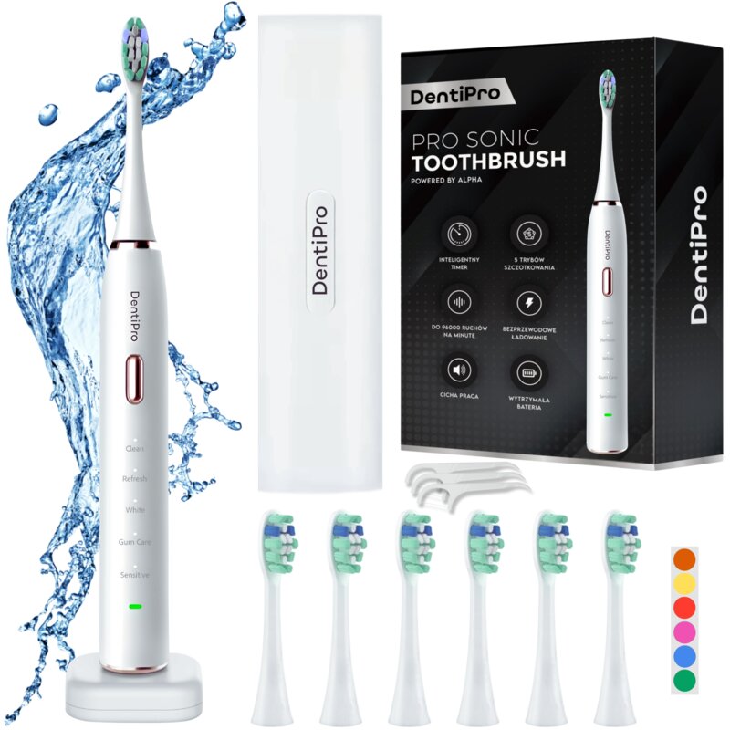 Szczoteczka soniczna ALPHA DentiPro STB-05 Biały