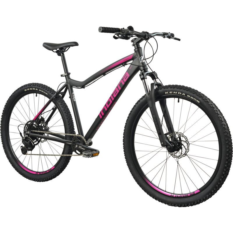 Rower górski MTB INDIANA X-Pulser 3.7 D15 27.5 cala damski Czarno-fuksjowy
