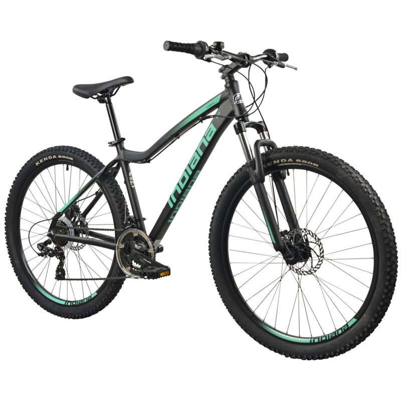 Rower górski MTB INDIANA X-Pulser 2.7 D17 27.5 cali damski Czarno-miętowy