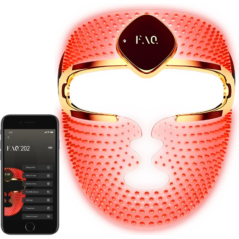 Maska LED do twarzy FOREO FAQ 202 Czerwony