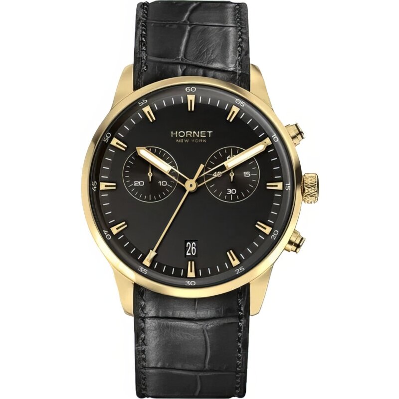 Zegarek HORNET Speedway NFC 43mm Czarno-złoty