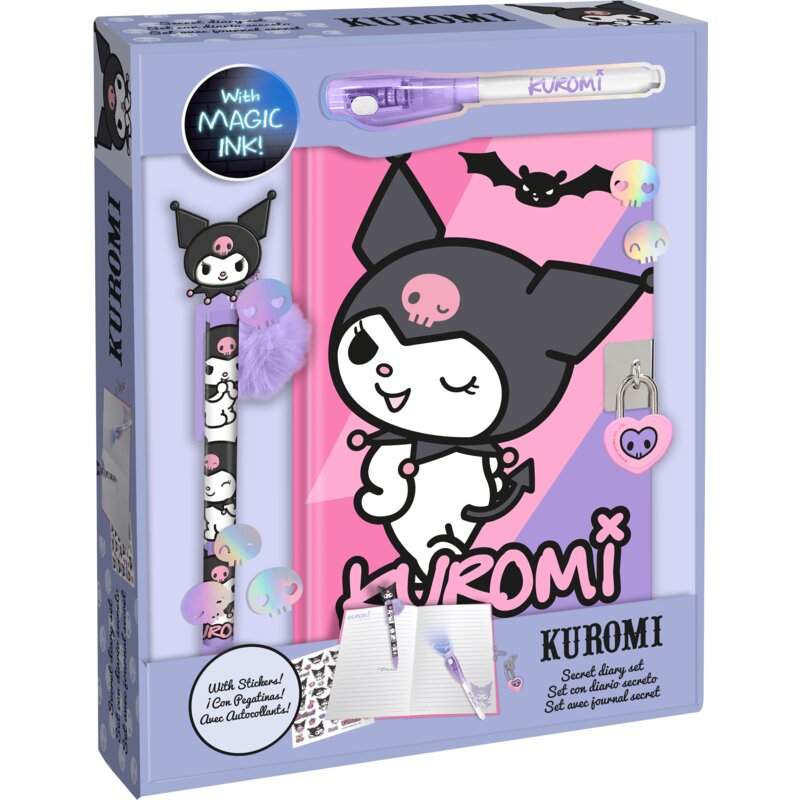 Pamiętnik KIDS EUROSWAN Kuromi z magicznym długopisem KU00023