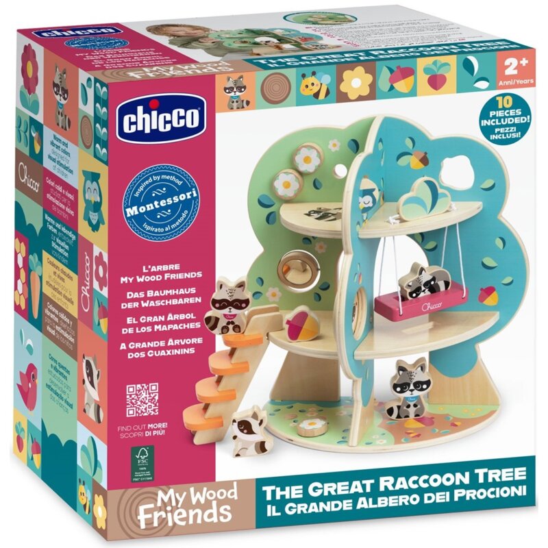 Zabawka CHICCO My Wood Friends Drewniany domek szopów 00012181000000