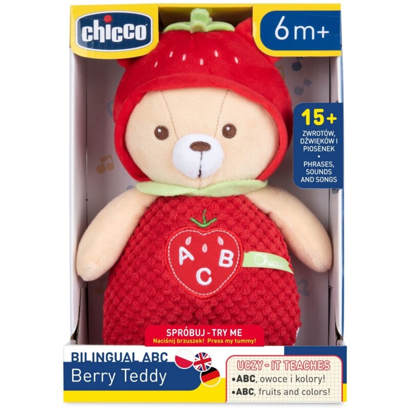 Zabawka edukacyjna CHICCO Bilingual ABC Miś Berry 00012506000130