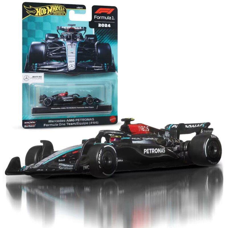 Samochód Hot Wheels Premium Formuła 1 Mercedes-Benz Lewis Hamilton JBM16
