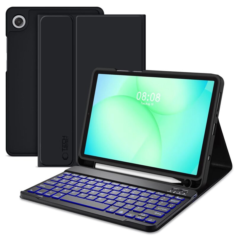 Etui na Galaxy Tab A9/A11 8.7 TECH-PROTECT SC Pen Czarny Klawiatura