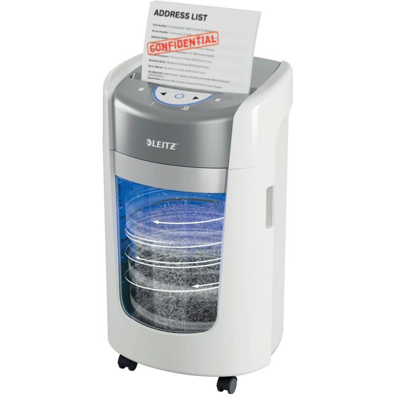 Niszczarka LEITZ IQ OptiMax Home Office 225 P5 15 L, P-5, Mikrościnki, Automatyczny Start/Stop, Funkcja cofania