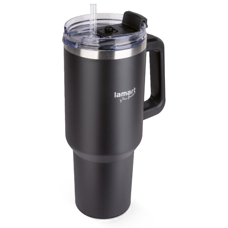 Kubek termiczny LAMART LT4091 Czarny 900 ml