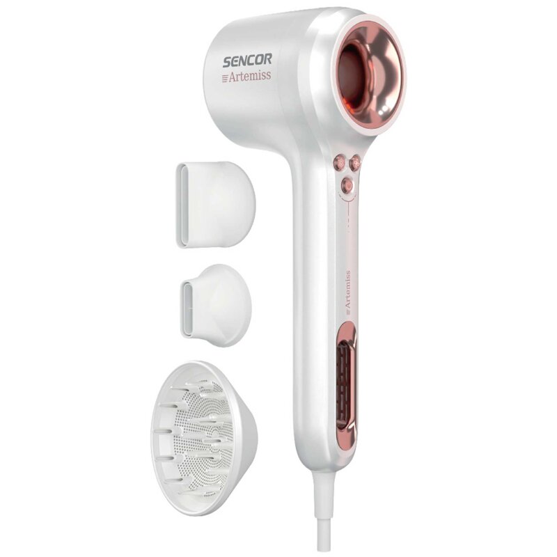 Sencor SHD 9150RS Jonizacja Dyfuzor Zimny nawiew 1500W 3 prędkości 4 temperatury