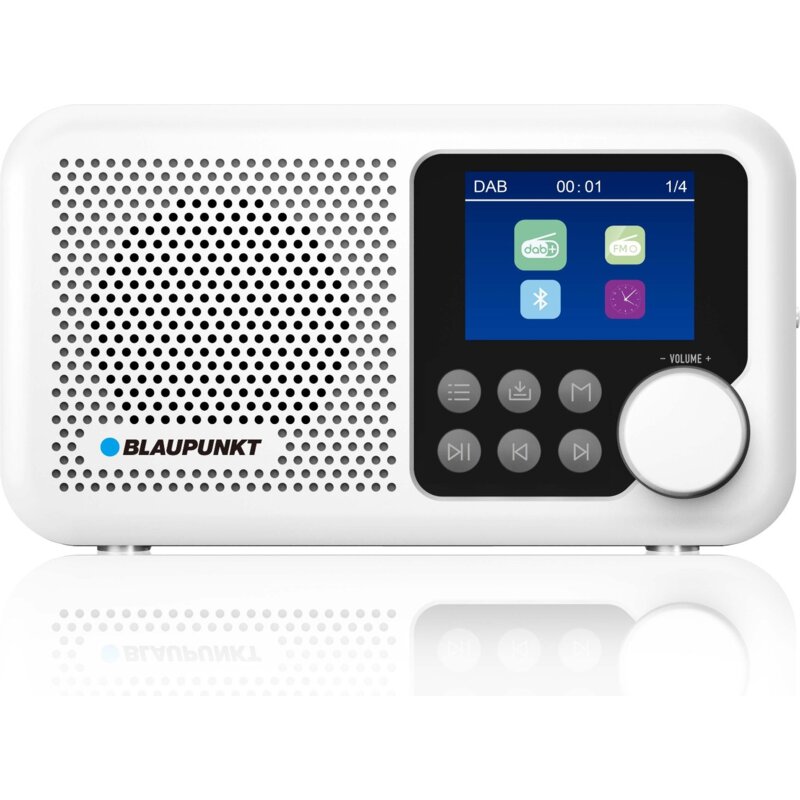 Radio BLAUPUNKT DR8WH Cyfrowe Przenośne Biały