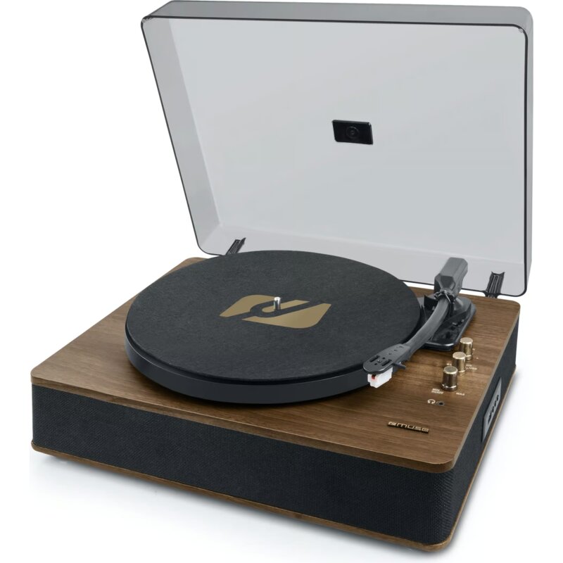 Gramofon MUSE MT-106 BT Bluetooth USB Brązowo-czarny