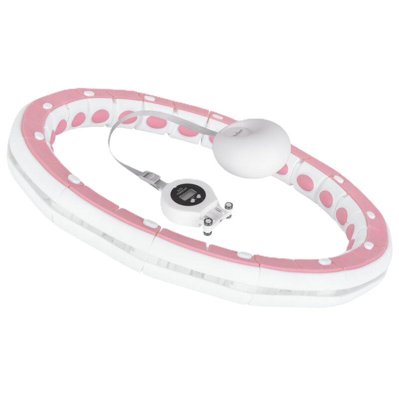 Hula hop REBEL ACTIVE RBA-3067-PK Biało-różowy