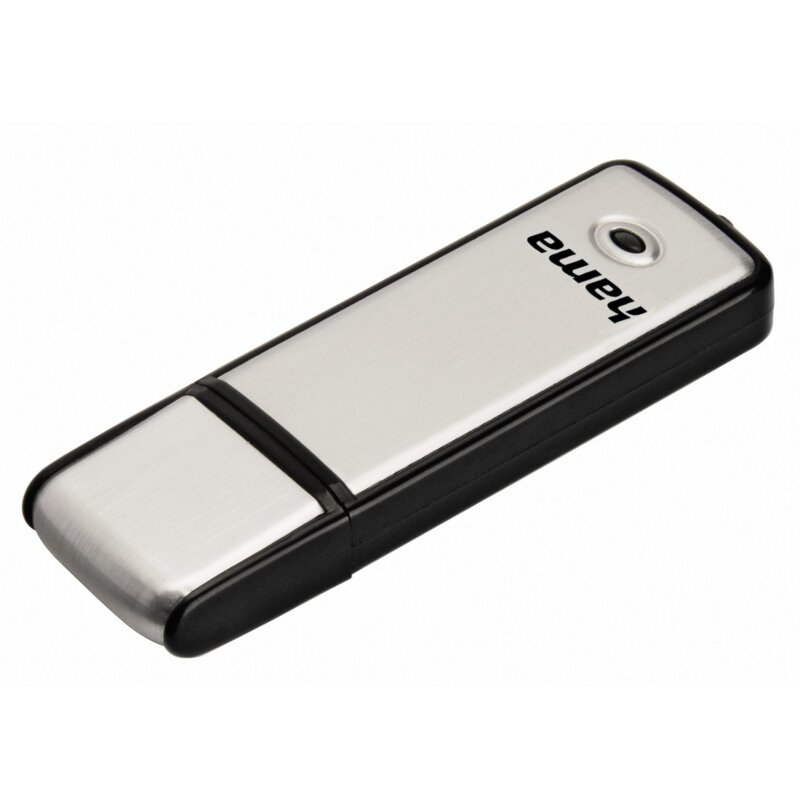 Pendrive HAMA Fancy 128GB, USB 2.0, Odczyt 15 MB/s Srebrno-czarny