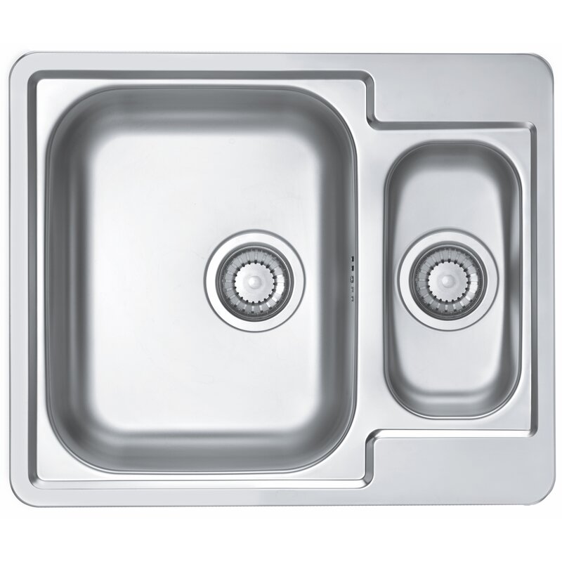 Zlewozmywak półtorakomorowy ALVEUS Line Start 50 1082435K Satyna 50x61.5