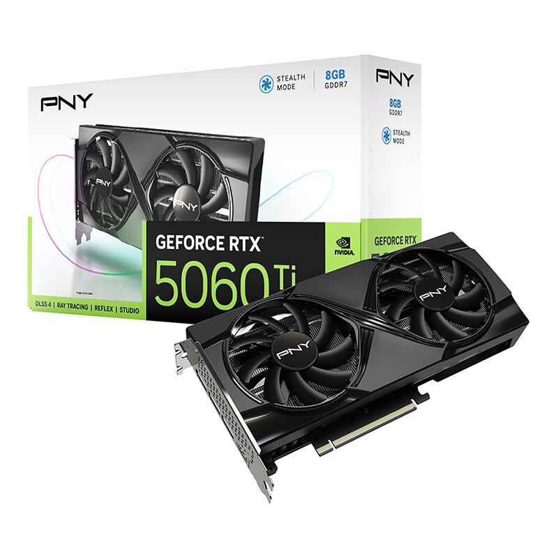 Karta graficzna PNY GeForce RTX 5060 Ti 8GB Dual Fan DLSS 4.5