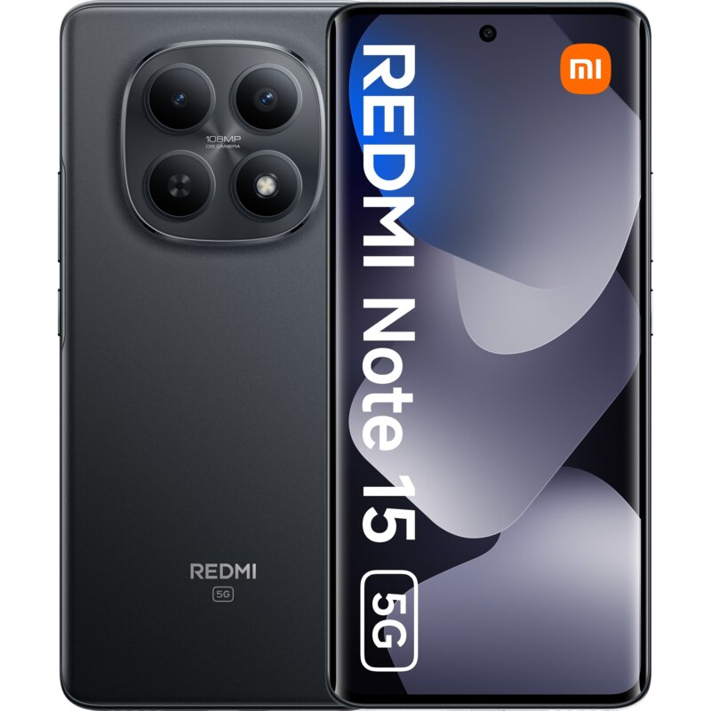 Smartfon XIAOMI Redmi Note 15 5G 6/128GB 6.77" 120Hz Czarny