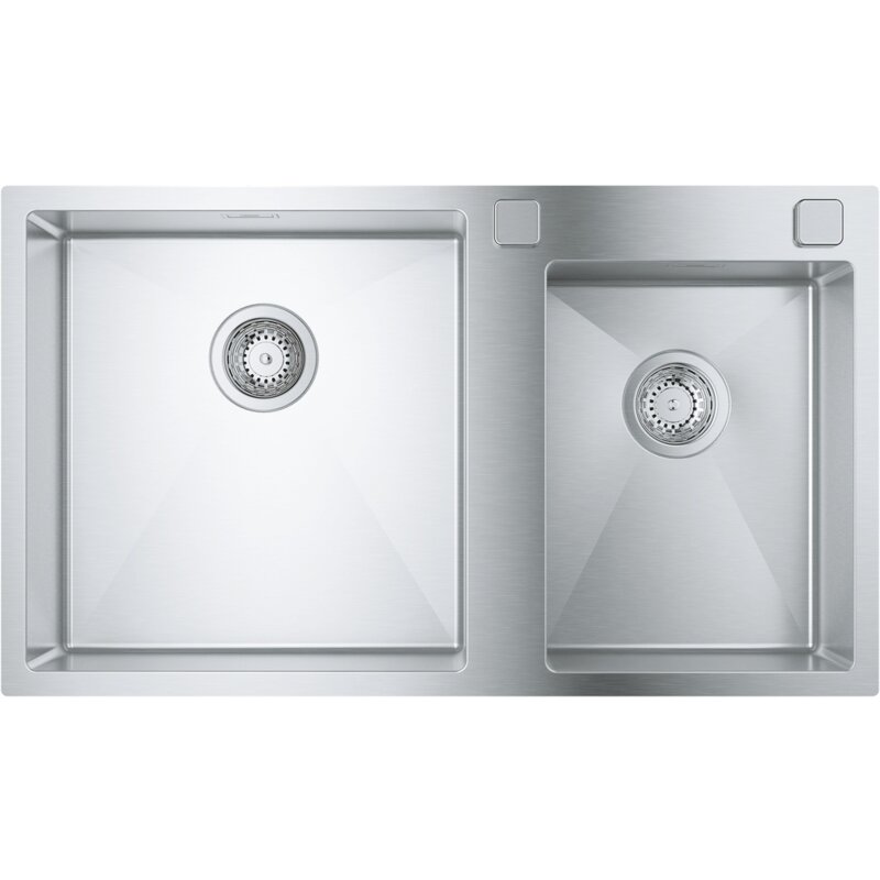 Zlewozmywak półtorakomorowy GROHE K800 31855SD0 Stal szlachetna 50x86