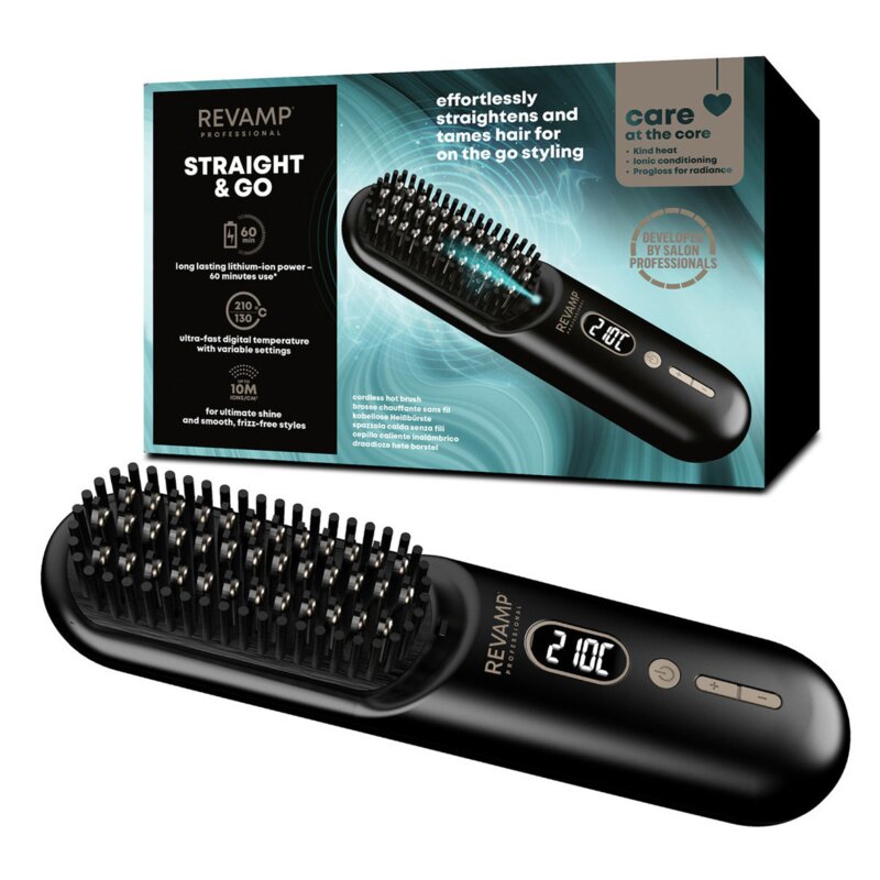 Szczotka prostująca REVAMP Straight & Go Ionic Hot Brush BR-1950