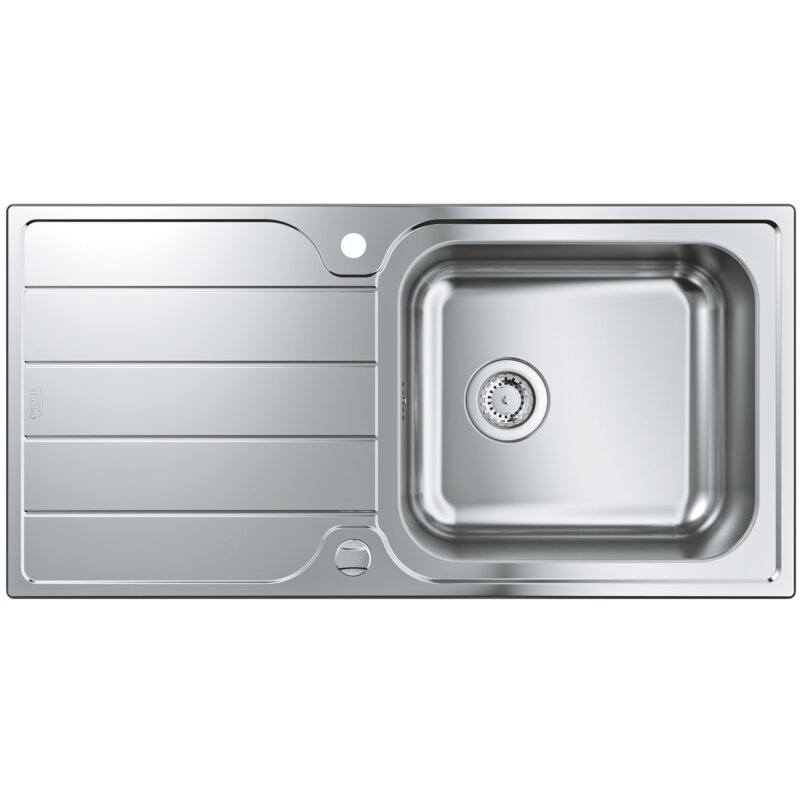 Zlewozmywak jednokomorowy z ociekaczem GROHE K500 31563SD1 Stal szlachetna 50x100