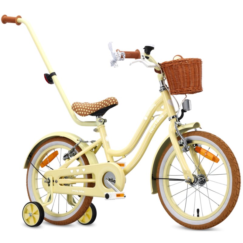 Rower dziecięcy SUN BABY Heart Bike 16 cali Żółty Wzrost: 100-120 cm Wiek: 4-6 lat