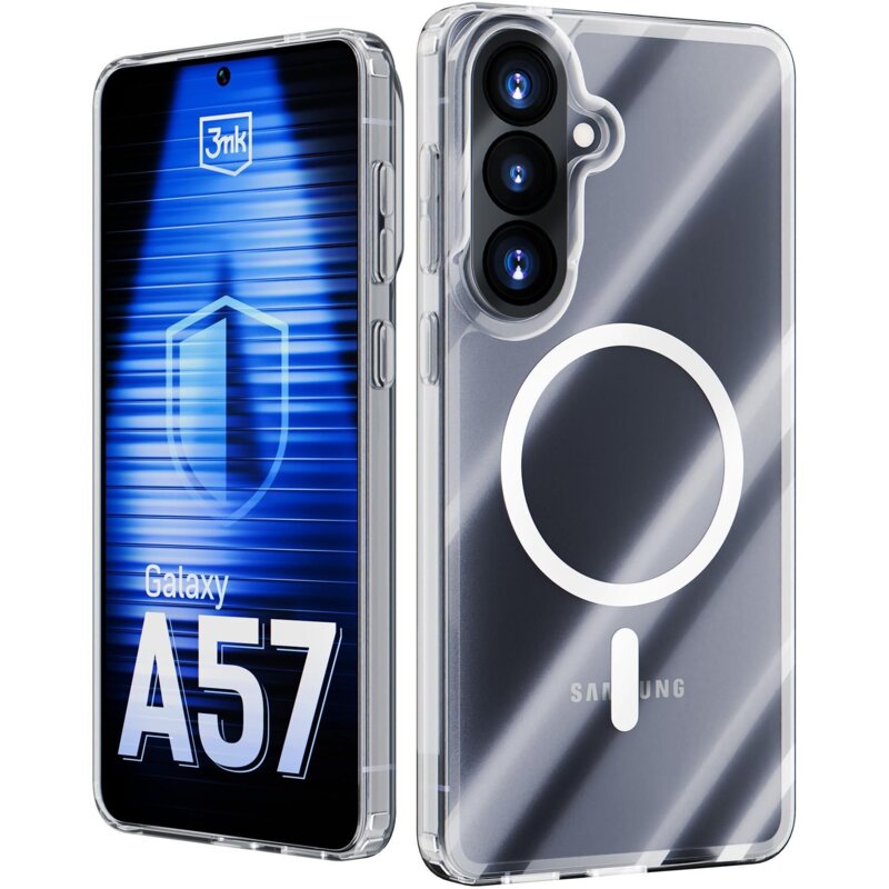 Etui 3MK Hardy LiqForce MagCase do Samsung Galaxy A57 Przezroczysty