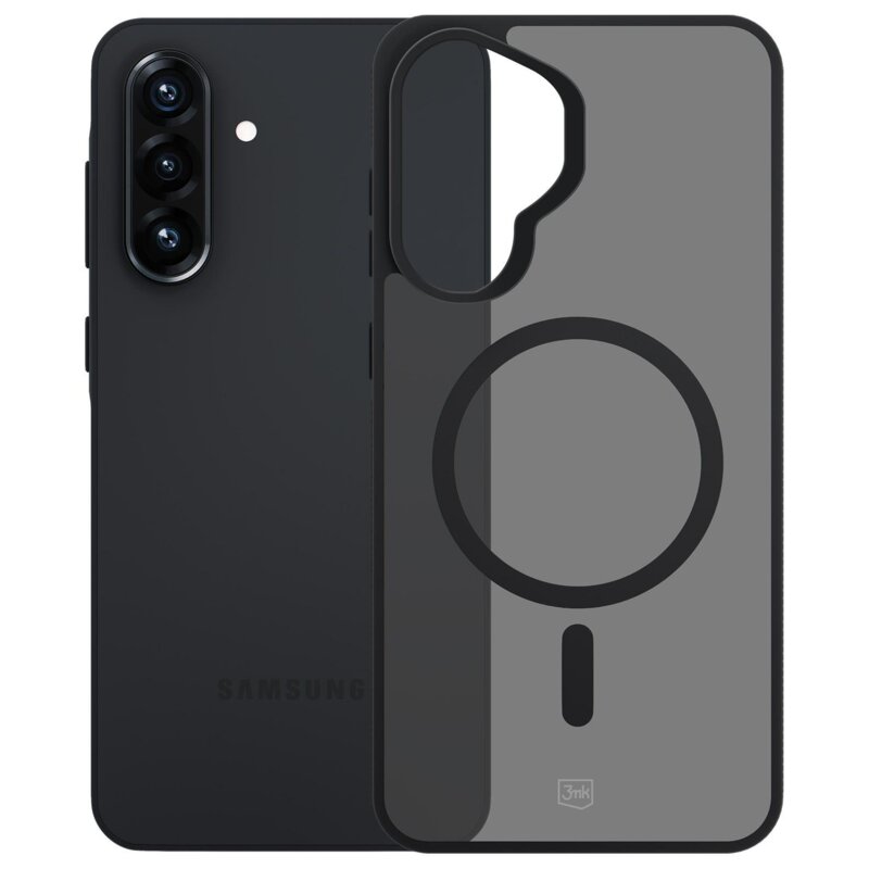 Etui 3MK Smoke MagCase do Samsung Galaxy A37 Czarny transparentny