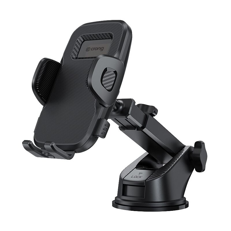 Uchwyt na telefon CRONG Carclip Dashboard Czarny