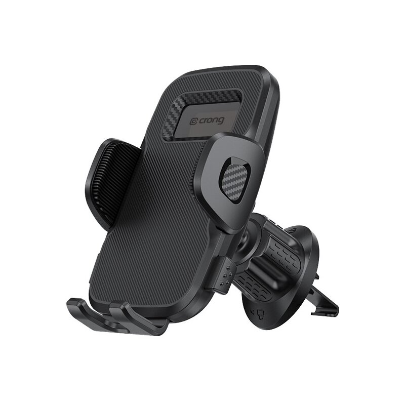 Uchwyt na telefon i smartfon CRONG Carclip Air Vent Czarny uchwyt samochodowy na kratkę nawiewu