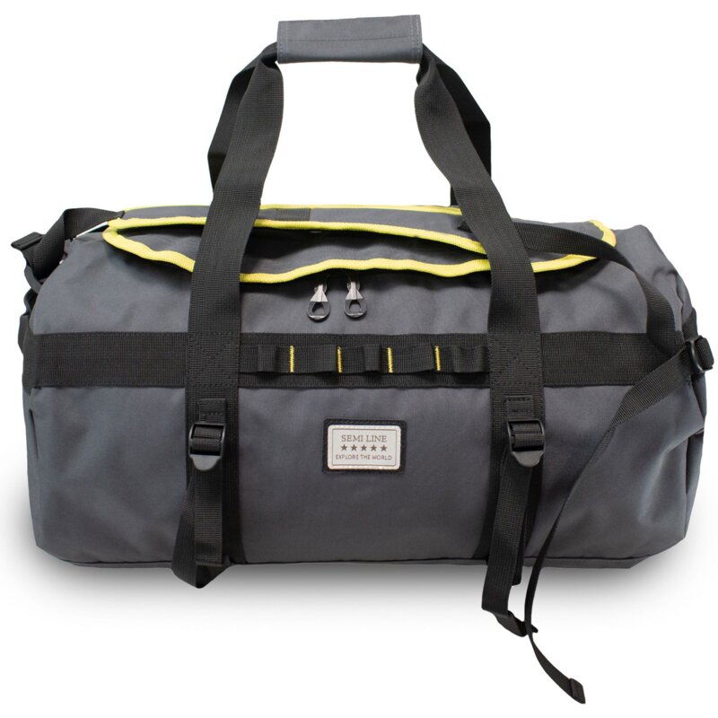 Torba SEMI LINE A3051-1 Grafitowo-żółty