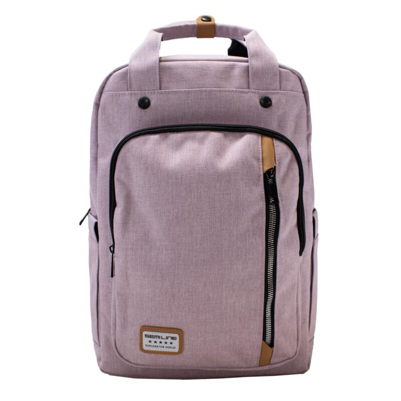Plecak na laptopa SEMI LINE L2005-6 15.6 cali Liliowy