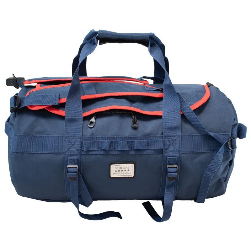 Torba SEMI LINE A3051-2 Granatowo-czerwony