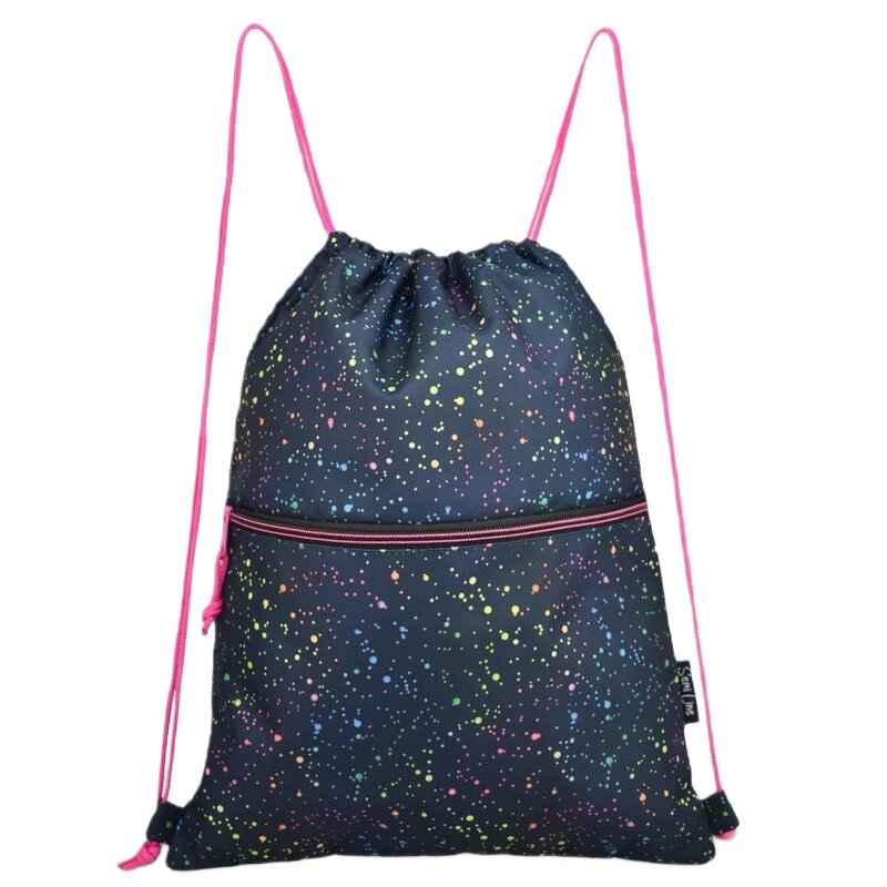 Worek SEMI LINE J4682 Kropki Granatowo-różowy