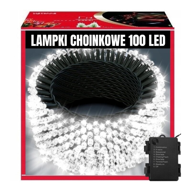 Lampki choinkowe EXTRALINK A63 100 LED Sieciowe 10.5 m Ciemnozielony