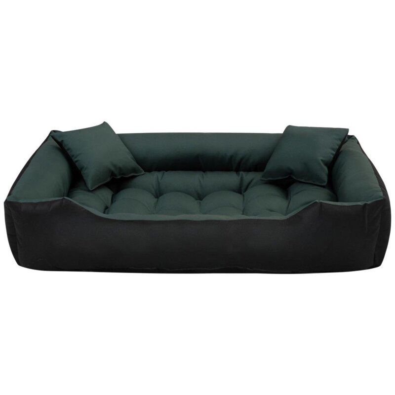 Legowisko dla psa PRESTIGE Ecco M Czarno-zielony 75 x 65 x 20 cm