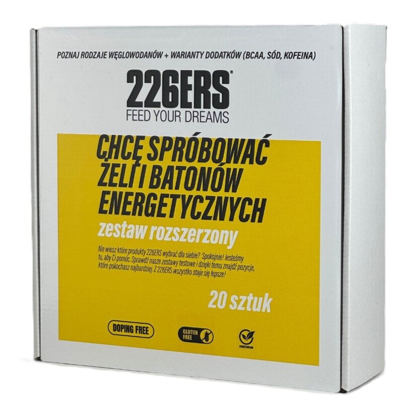 Zestaw na próbę 226ER Rozszerzony pakiet żeli i batonów energetycznych