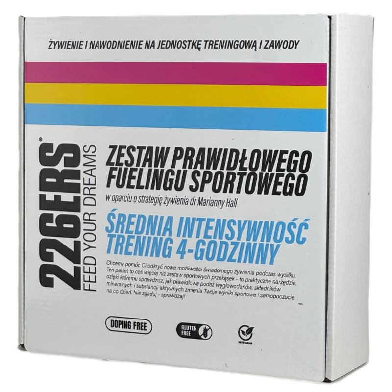 Zestaw prawidłowego fuelingu 226ERS Średnia intensywność 4 godziny